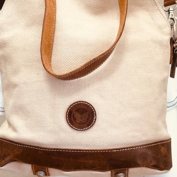 Le Papillon canvas and leather crossbody - Picture 2 of 16